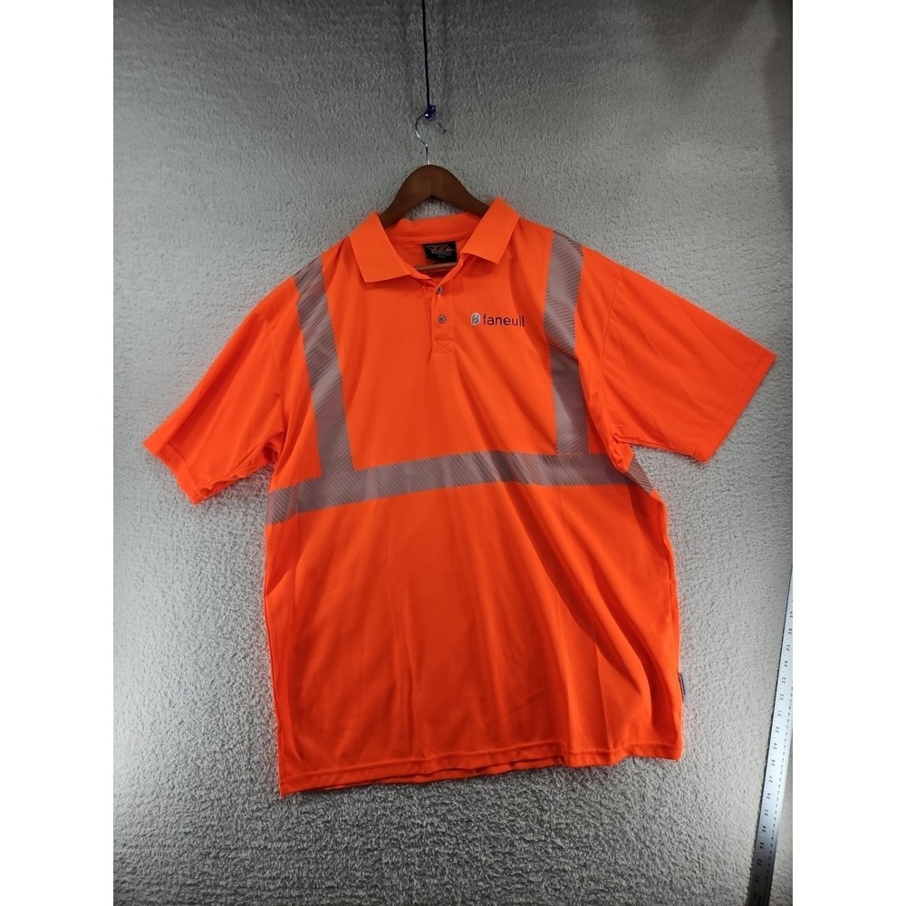 VEA 3M Reflective Apparel Safety Shirt XXL 2XL Crewneck Short Sleeve Orange NEW